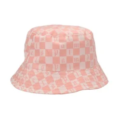 Kapelusz typu bucket w szachownicę