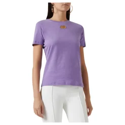 Koszulka T-shirt z dżerseju z plakietką z logo
