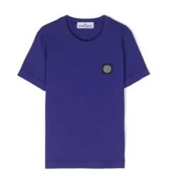 Koszulka z logo Stone Island z okrągłym dekoltem