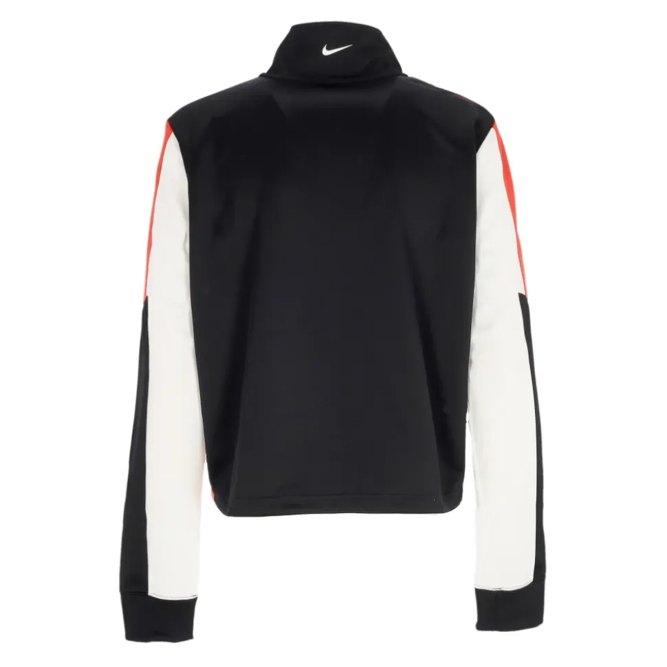 Krótka Damska Track Top Czarny/Czerwony/Biały
