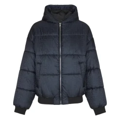 Krótka kurtka puchowa z monogramem