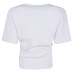 Krótki T-shirt z wiązaniem