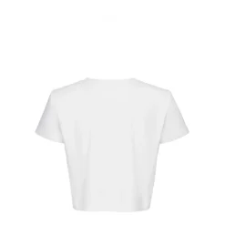 Krótki T-Shirt z Wstawką Szydełkową