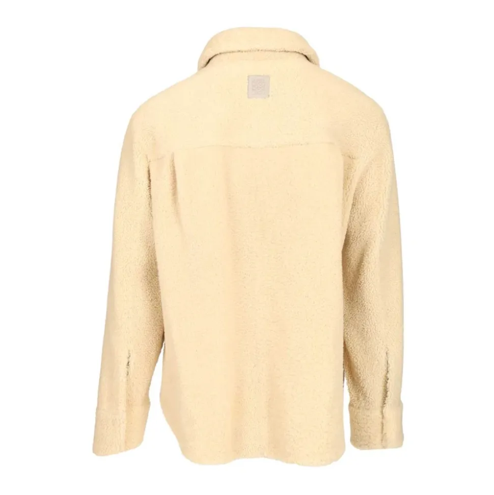 Kurtka typu overshirt z owczej skóry