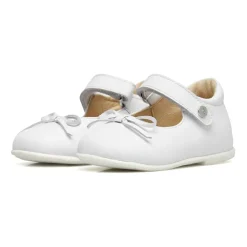 Leather ballet flats with bow BALLET
