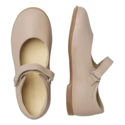 Leather ballet flats with strap DARLING