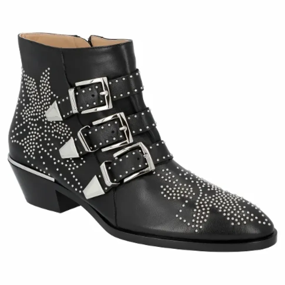 Leather boots