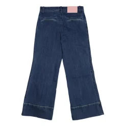 Legginsy z Denimu z Zamkiem i Kieszeniami