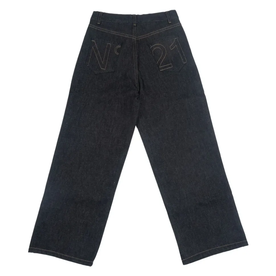 Logo Embroidered Jeans