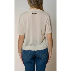 Maglia girocollo Damage Lurex