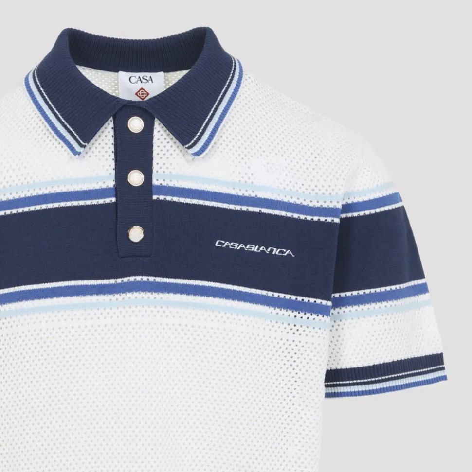 Mesh Stripe Polo
