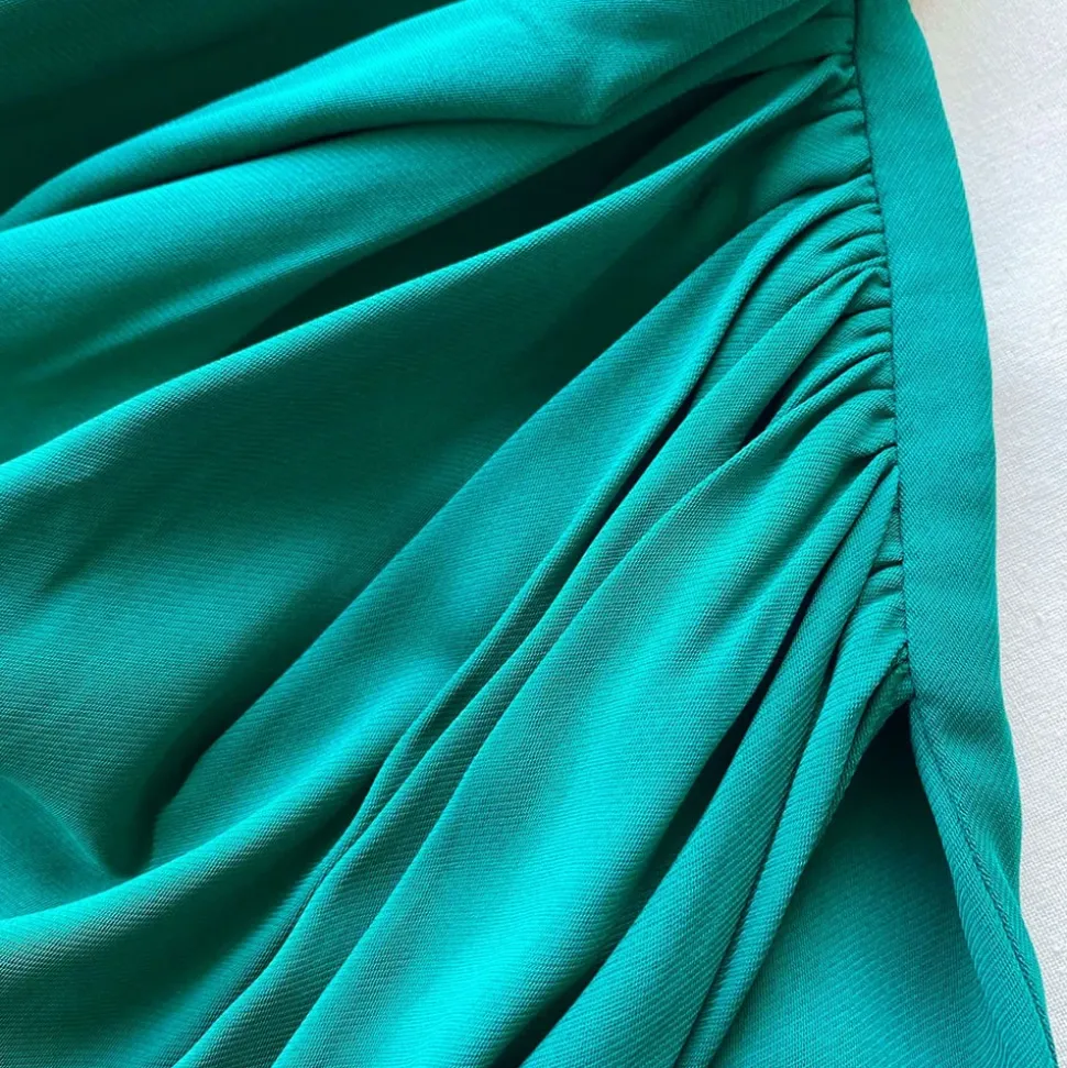 Midi Sukienka Dark Green Iris