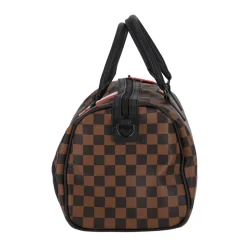 Mini Francuska Maszyna Torba Duffle Brązowa/Czarna