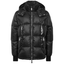 Mix Nylon Short Puffer Jacket