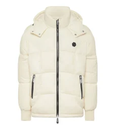 Mix Nylon Short Puffer Jacket