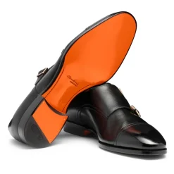 Męskie buty z podwójną sprzączką