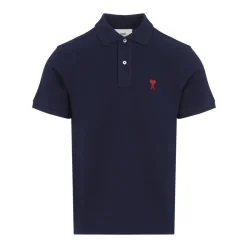 Niebieska Koszulka Polo Stylowy Strój Casual