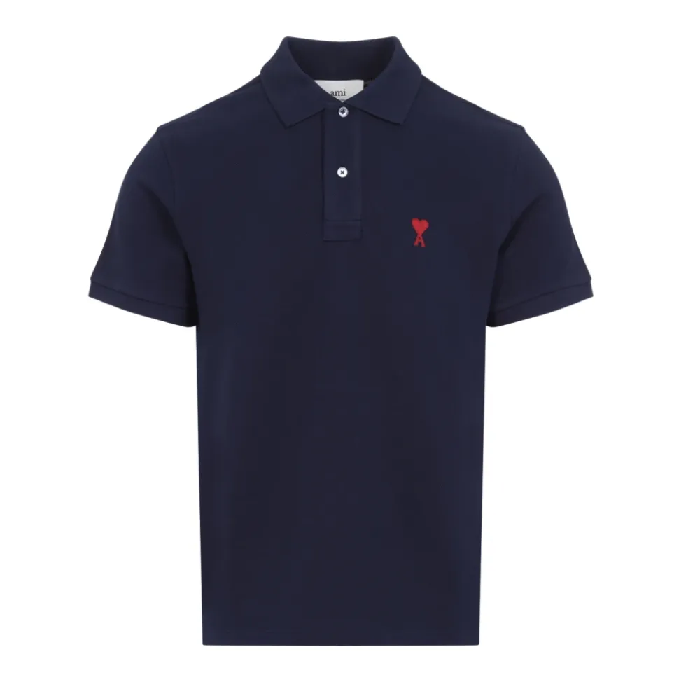 Niebieska Koszulka Polo Stylowy Strój Casual