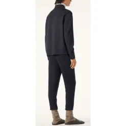 Niebieska Overshirt z Rogowymi Guzikami