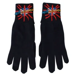 Niebieskie Wełniane Unisex Rękawiczki