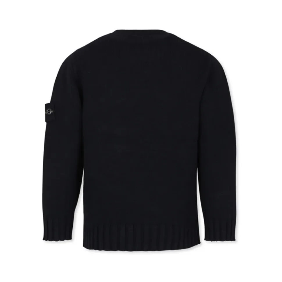 Niebieski Sweter z Logiem