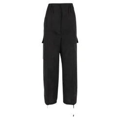 Oversized Spodnie z Mieszanki Lnu