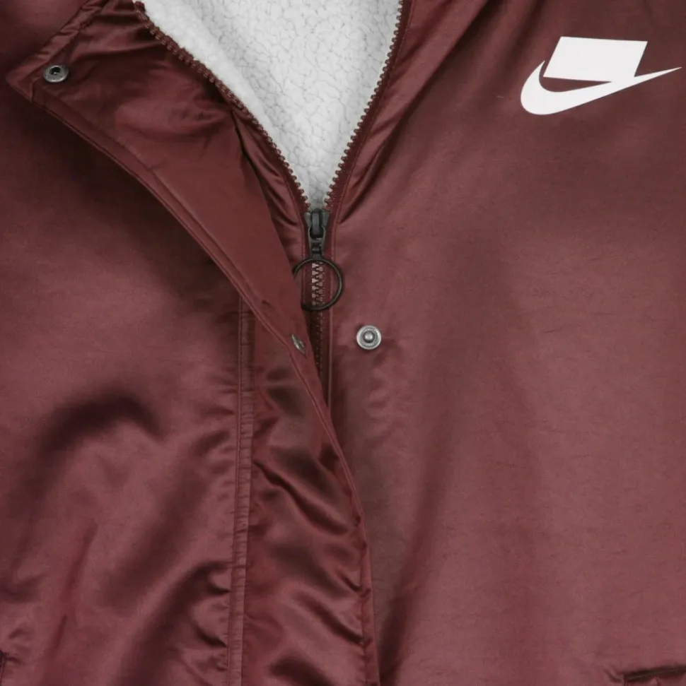Parka Night Maroon Długa Kurtka Damska