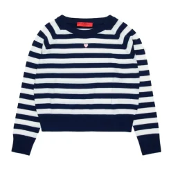 Pasiasty Sweter Dzianinowy