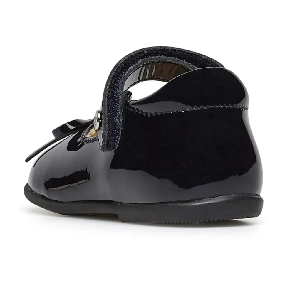 Patent leather ballet flats with strap BALLET