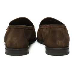Półbuty typu Penny Moccasin z zamszu