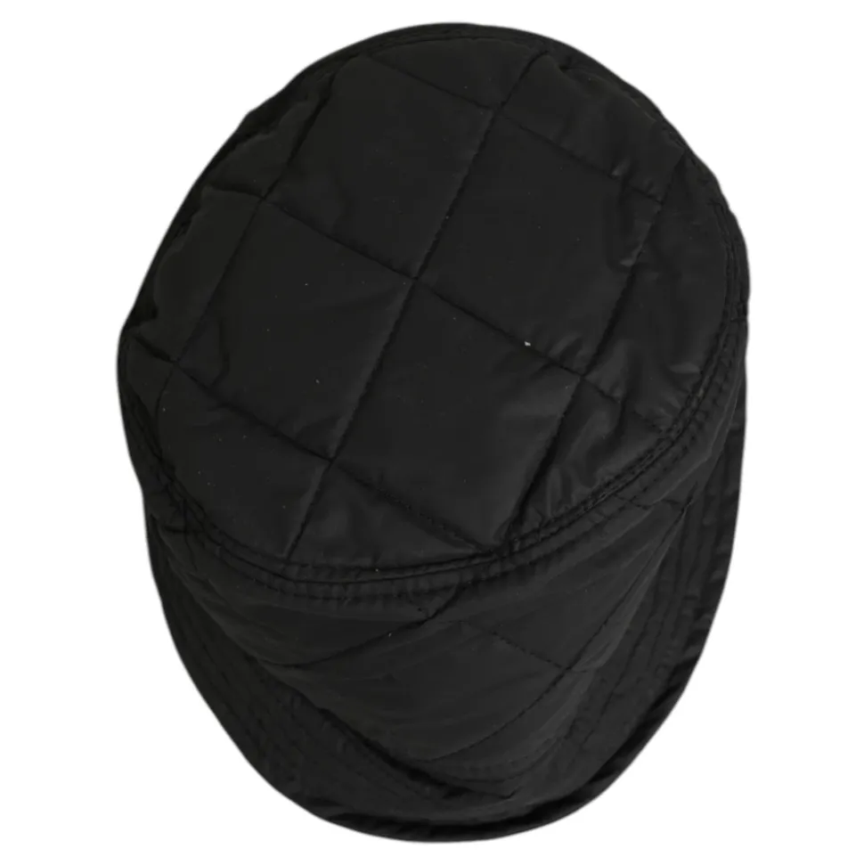 Pikowany nylonowy kapelusz typu bucket