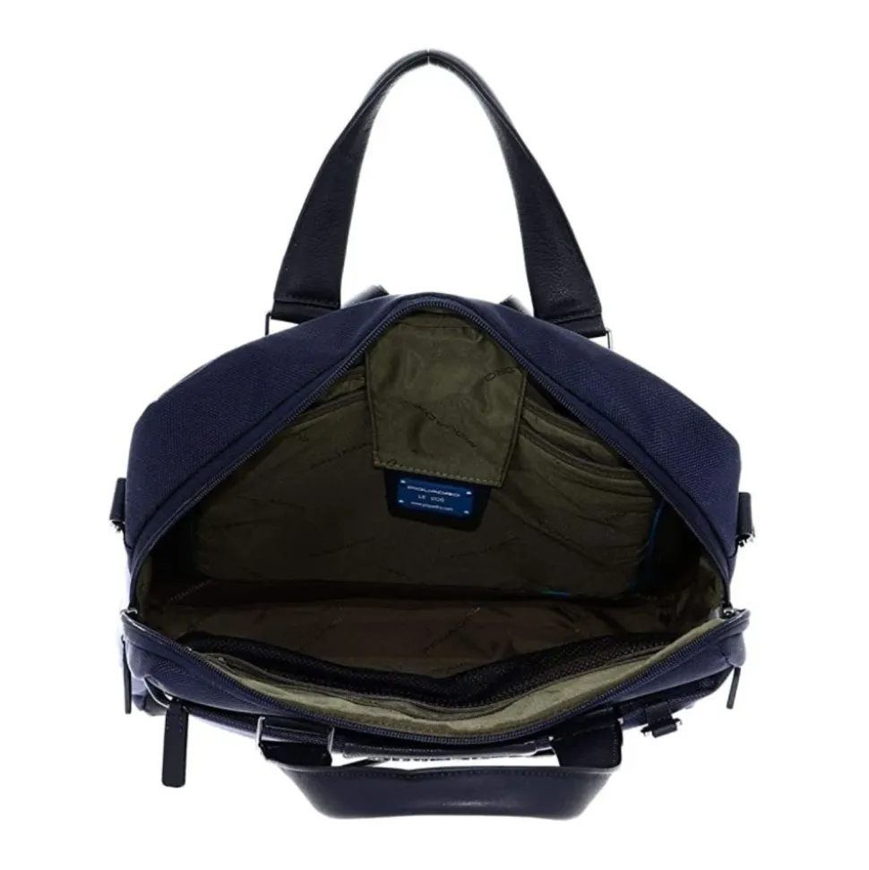 Pionowa torba na laptopa i iPada niebieska unisex