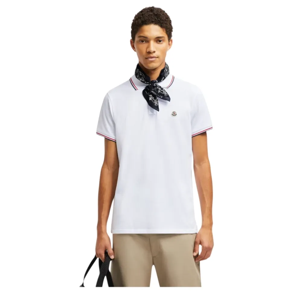 Polo Shirt z Trójkolorowym Wykończeniem