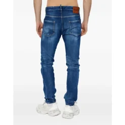Premium Navy Blue Slim Fit Cotton Jeans