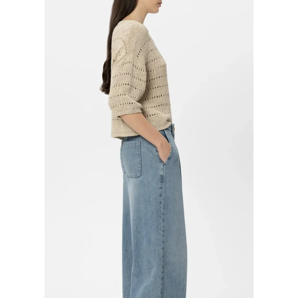 Pullover mit Ajour-Muster