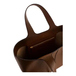 Średnia torba tote z detalami logo