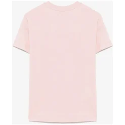 Różowa T-shirt z logo dla dziewczyn