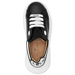Skórzane sneakersy Lo-Top z sześciokątną wkładką