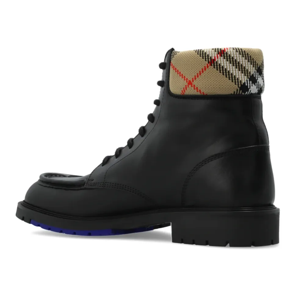 Skórzane sznurowane buty wojskowe Rogue
