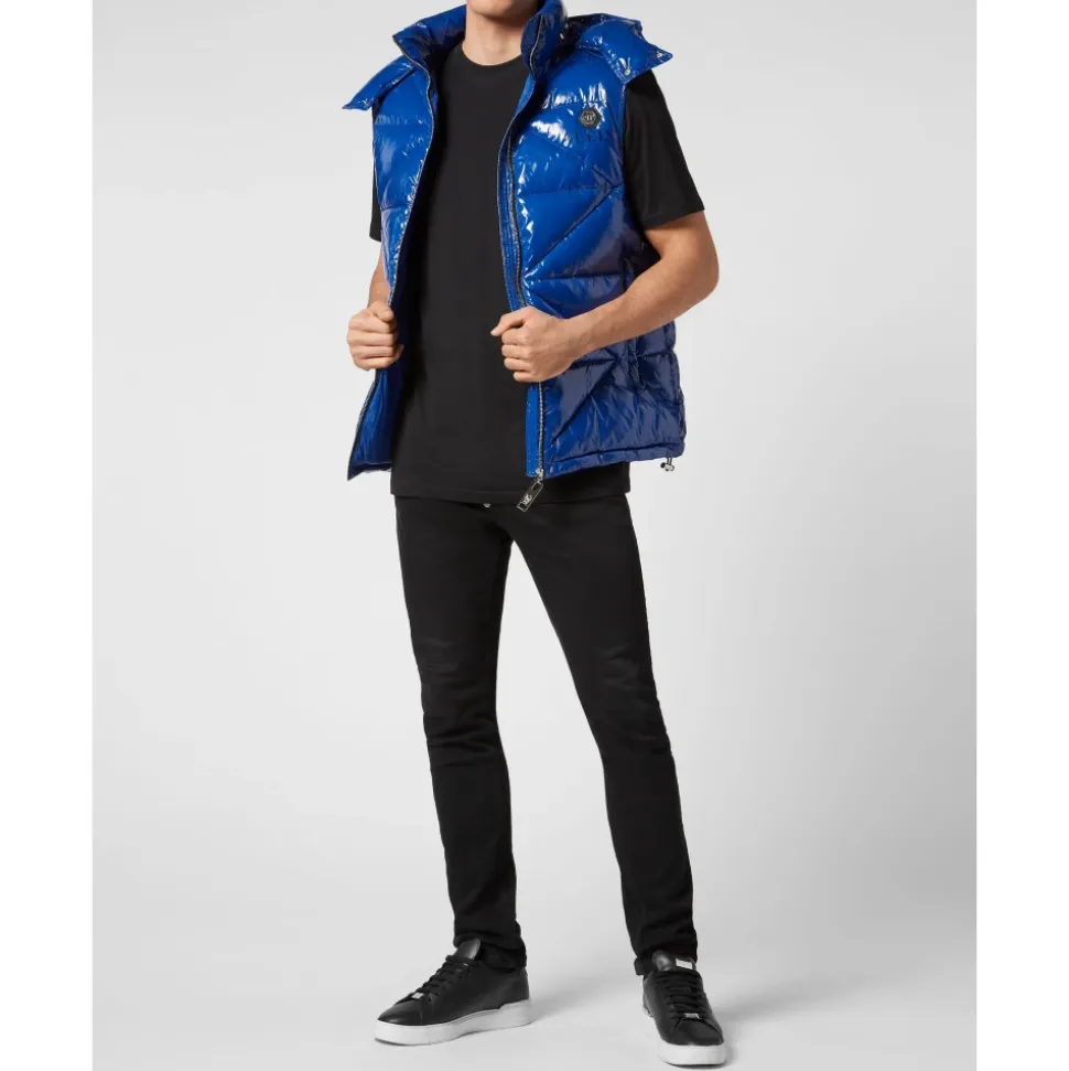 Sleeveless Jacket Hexagon