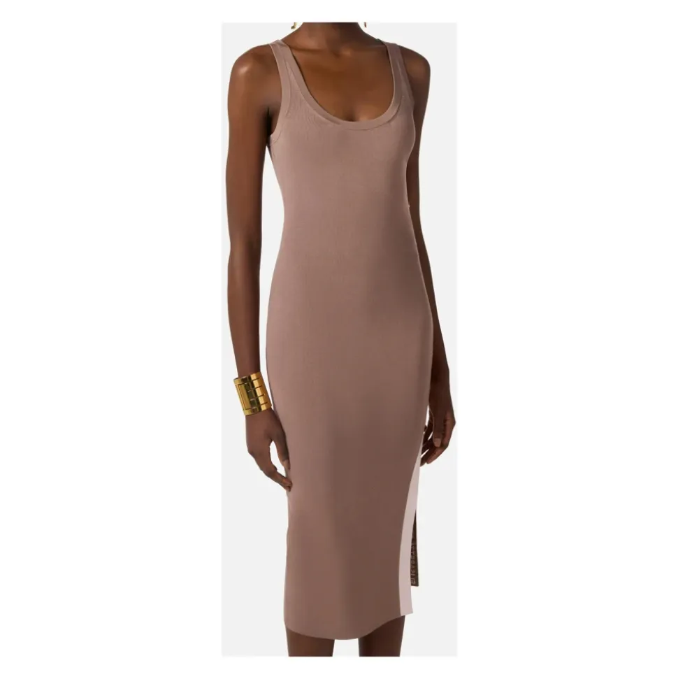 Slim Knit Midi Dress