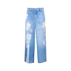 Spodnie imitujące denim