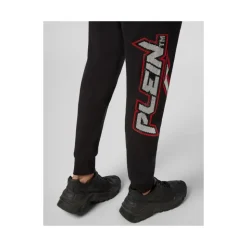 Spodnie Joggingowe z Kryształowym Logo Czarne