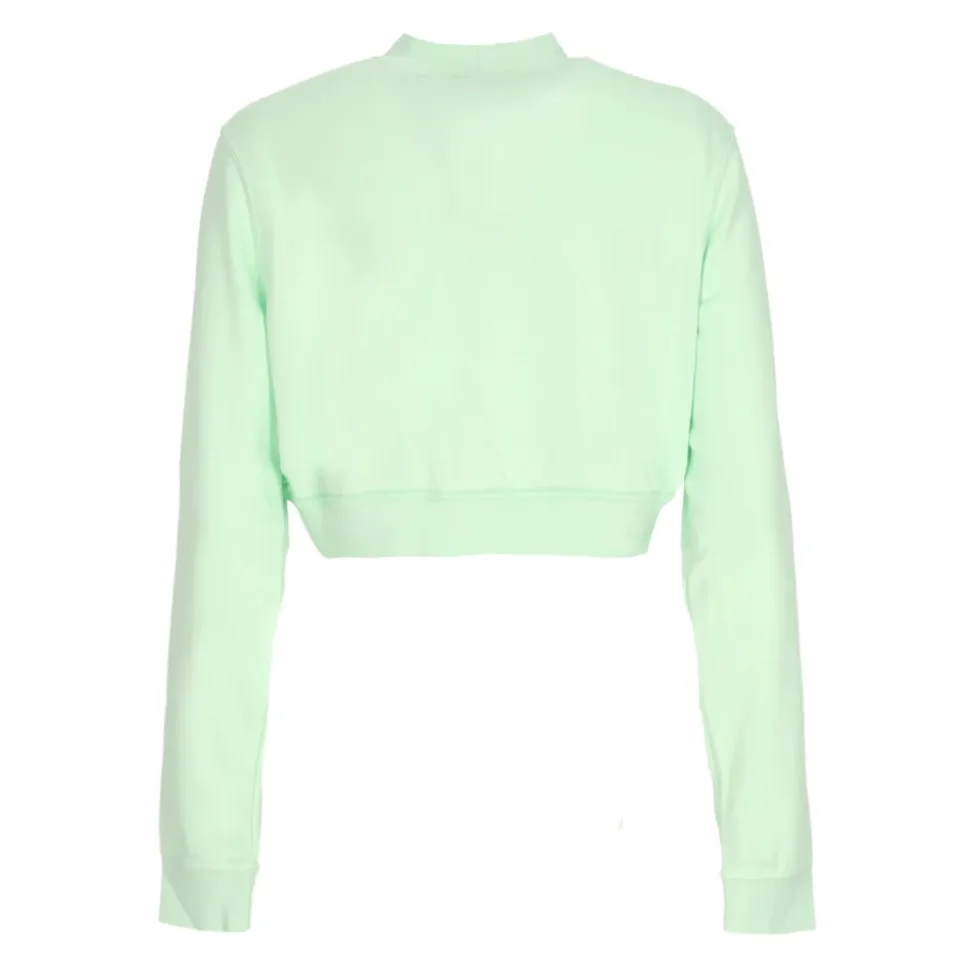 Sportswear Lekki Cropped Sweatshirt Zielony