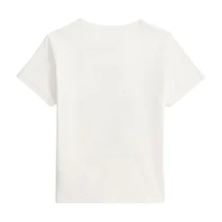 Stylowy biały T-shirt z niedźwiedziem