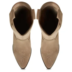 Suede Cowboy Boots Mariana - Brown
