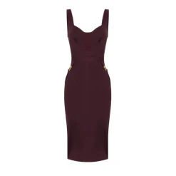 Sukienka Bustier z Bi-elastycznej Tkaniny