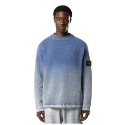 Sweter dzianinowy z okrągłym dekoltem