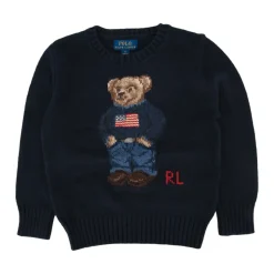 Sweter z bawełny z misiem