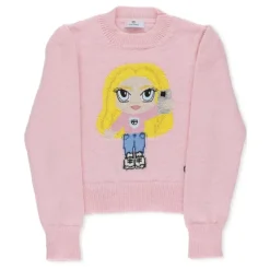 Sweter z prążkami